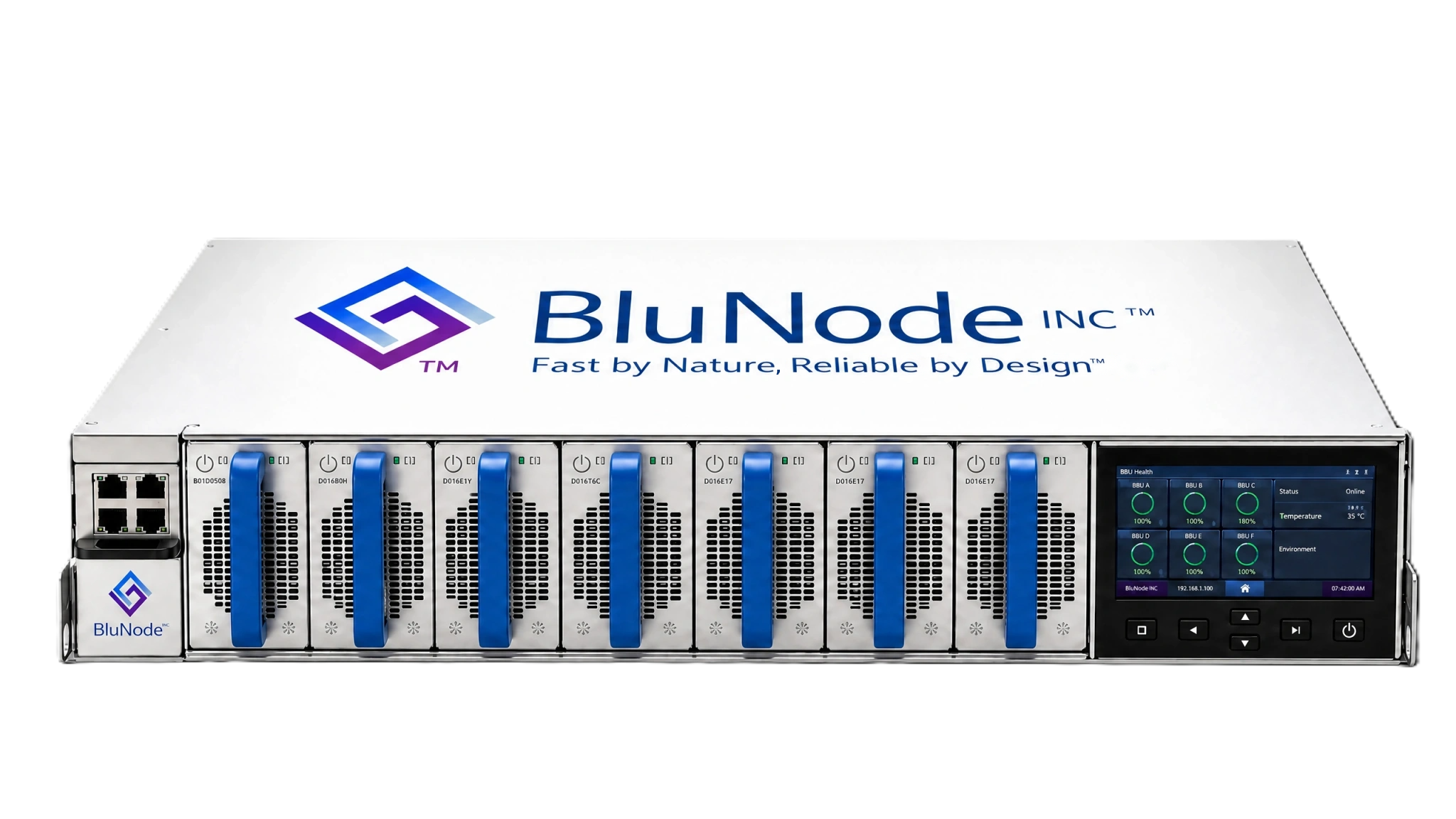 BluNode BBU ORv3 800VDC battery backup unit for AI power racks